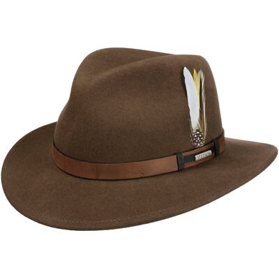 Chapeau Sardis VitaFelt by Stetson châtain XXL (62-63 cm) Chapeau Sardis VitaFelt by Stetson châtain XXL (62-63 cm)