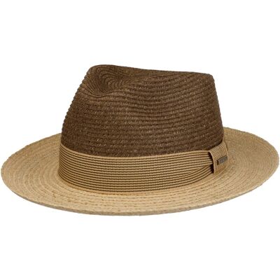 Chapeau en Paille Toyo Raphia by Stetson marron foncé L (58-59 cm) Chapeau en Paille Toyo Raphia by Stetson marron foncé L (58-59 cm)