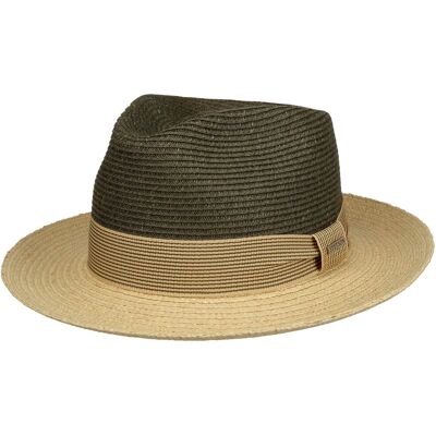 Chapeau en Paille Toyo Raphia by Stetson olive foncé XL (60-61 cm) Chapeau en Paille Toyo Raphia by Stetson olive foncé XL (60-61 cm)