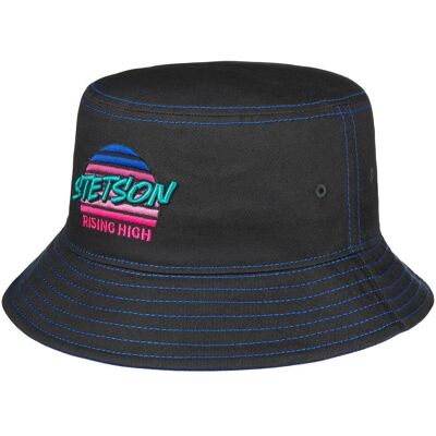 Chapeau en Coton Rising High Bucket by Stetson bleu foncé M (56-57 cm) Chapeau en Coton Rising High Bucket by Stetson bleu foncé M (56-57 cm)