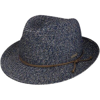 Chapeau Washed Braid Trilby by Stetson bleu foncé XL (60-61 cm) Chapeau Washed Braid Trilby by Stetson bleu foncé XL (60-61 cm)