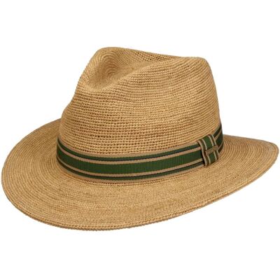Chapeau de Raphia Benardsen Traveller by Stetson nature S (54-55 cm) Chapeau de Raphia Benardsen Traveller by Stetson nature S (54-55 cm)