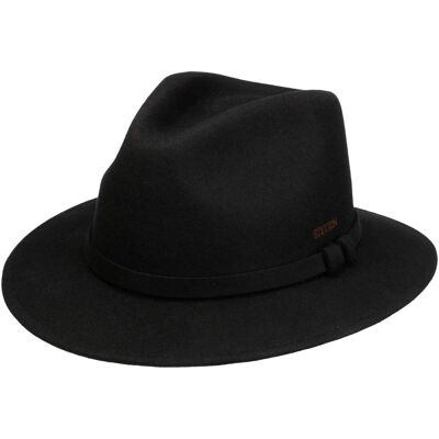 Chapeau en Laine Soft Felt Traveller by Stetson noir S (54-55 cm) Chapeau en Laine Soft Felt Traveller by Stetson noir S (54-55 cm)