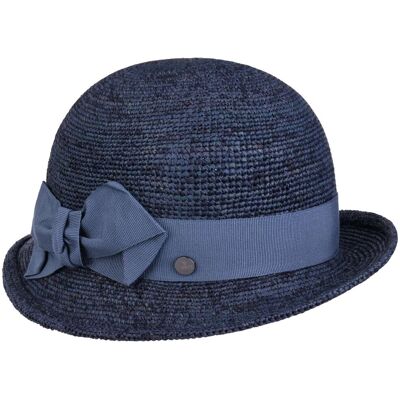 Chapeau de Raphia Cleeham Crochet by Lierys bleu foncé One Size Chapeau de Raphia Cleeham Crochet by Lierys bleu foncé One Size