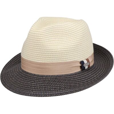 Chapeau en Paille Merswick Bogart by bugatti nature-bleu foncé M (56-57 cm) Chapeau en Paille Merswick Bogart by bugatti nature-bleu foncé M (56-57 cm)