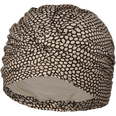 Turban Joyo Beige Snake by Christine Headwear beige-noir One Size Turban Joyo Beige Snake by Christine Headwear beige-noir One Size