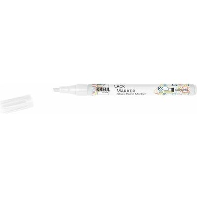 Kreul, Marqueur, marqueur peinture "Gloss Paint Marker", calligraphie, blancá (1x) Kreul, Marqueur, marqueur peinture "Gloss Paint Marker", calligraphie, blancá (1x)