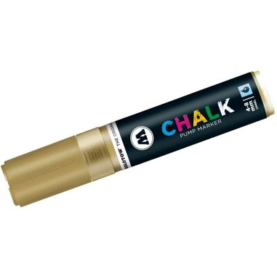 Molotow, Marqueur, Windowmarker Chalk rechargeable 4-8mm or métallique (1x) Molotow, Marqueur, Windowmarker Chalk rechargeable 4-8mm or métallique (1x)