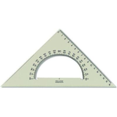 Koh-i-Noor, Règle, Winkeldreieck mit Winkelmesser 745640 (16 cm, Matières plastiques) Koh-i-Noor, Règle, Winkeldreieck mit Winkelmesser 745640 (16 cm, Matières plastiques)
