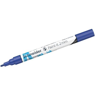 Schneider, Marqueur, Marqueur acrylique Paint-It 310 2mm bleu (1x) Schneider, Marqueur, Marqueur acrylique Paint-It 310 2mm bleu (1x)