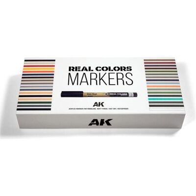 AK Interactive, Marqueur, Real Colors (34x) AK Interactive, Marqueur, Real Colors (34x)