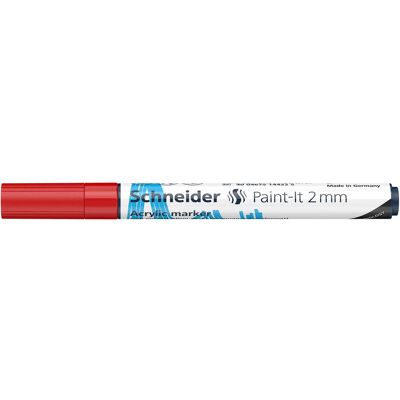 Schneider, Marqueur, Marqueur acrylique Paint-It 310 2mm rouge (1x) Schneider, Marqueur, Marqueur acrylique Paint-It 310 2mm rouge (1x)