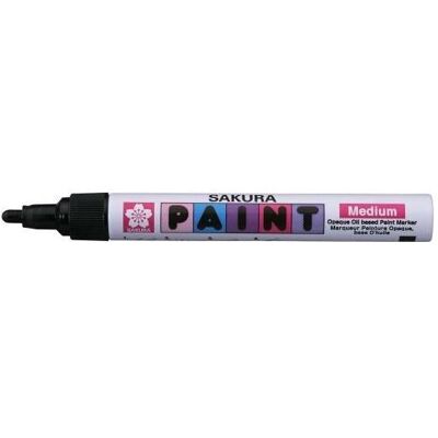 Sakura, Marqueur, Marqueur permanent Paint Marker moyen, noir (1x) Sakura, Marqueur, Marqueur permanent Paint Marker moyen, noir (1x)