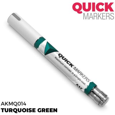 AK Interactive, Marqueur, - Quickmarker Turquoise Green AK Interactive, Marqueur, - Quickmarker Turquoise Green