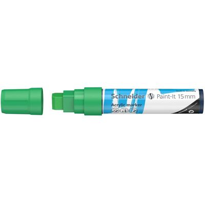 Schneider, Marqueur, Marqueur acrylique Paint-It 330 15mm vert (1x) Schneider, Marqueur, Marqueur acrylique Paint-It 330 15mm vert (1x)