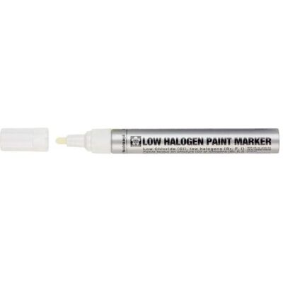 Sakura, Marqueur, Marqueur permanent Paint Marker à faible teneur en halogène, blanc (1x) Sakura, Marqueur, Marqueur permanent Paint Marker à faible teneur en halogène, blanc (1x)