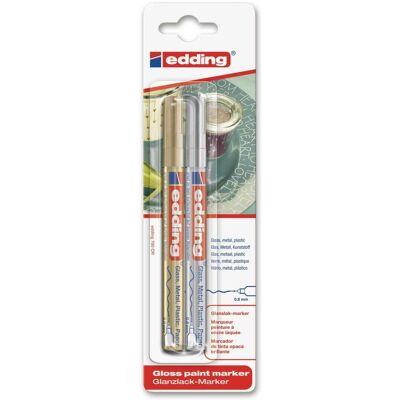 Edding, Marqueur, 780 Marqueurs de peinture brillante (2x) Edding, Marqueur, 780 Marqueurs de peinture brillante (2x)