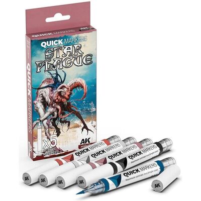 AK Interactive, Marqueur, Star Plague Quick Markers Set AK Interactive, Marqueur, Star Plague Quick Markers Set