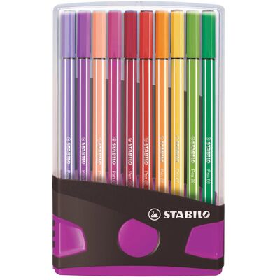 Stylo-feutre STABILO Pen 68 - Multicolore Ensemble de 20 Stylo-feutre STABILO Pen 68 - Multicolore Ensemble de 20