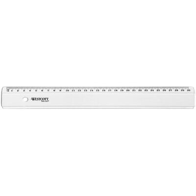 Westcott, Règle, Règle en plastique (30 cm, Matières plastiques) Westcott, Règle, Règle en plastique (30 cm, Matières plastiques)