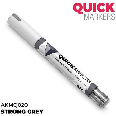AK Interactive, Marqueur, - Quickmarker Strong Grey AK Interactive, Marqueur, - Quickmarker Strong Grey