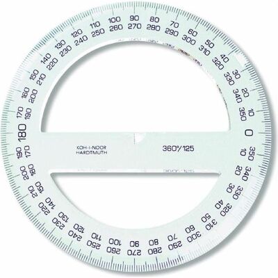 Koh-i-Noor, Règle, Winkelmesser 360/125 (12.50 cm, Matières plastiques) Koh-i-Noor, Règle, Winkelmesser 360/125 (12.50 cm, Matières plastiques)