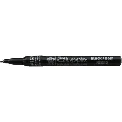 Sakura, Marqueur, Marqueur calligraphique 1.8 mm F, noir (1x) Sakura, Marqueur, Marqueur calligraphique 1.8 mm F, noir (1x)