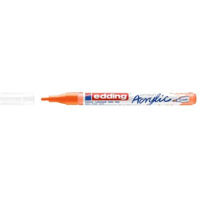 Edding, Marqueur, Marqueur acrylique 5300 Fin, néon orange (1x) Edding, Marqueur, Marqueur acrylique 5300 Fin, néon orange (1x)