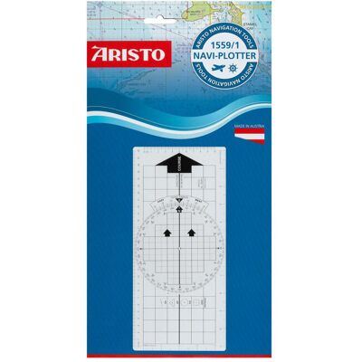 Aristo, Règle, Rapporteur nautique 1 (Matières plastiques) Aristo, Règle, Rapporteur nautique 1 (Matières plastiques)