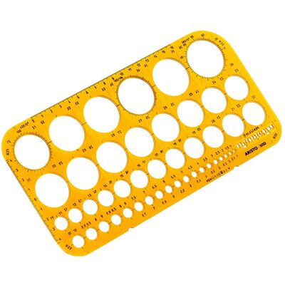 Aristo, Règle, Pochoir circulaire (26 cm, Matières plastiques) Aristo, Règle, Pochoir circulaire (26 cm, Matières plastiques)