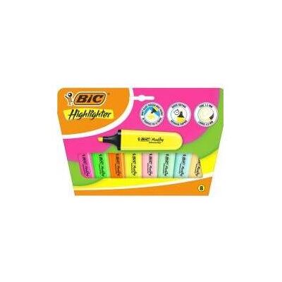 Bic, Marqueur, Flache Textmarker Neon Pastell Mix 8 Stück (8x) Bic, Marqueur, Flache Textmarker Neon Pastell Mix 8 Stück (8x)