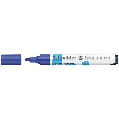 Schneider, Marqueur, Marqueur acrylique Paint-it 320, 4 mm, bleu sp. Schneider, Marqueur, Marqueur acrylique Paint-it 320, 4 mm, bleu sp.