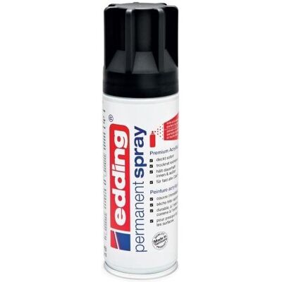 Edding, Marqueur, Spray Black Mat 200ml Edding, Marqueur, Spray Black Mat 200ml