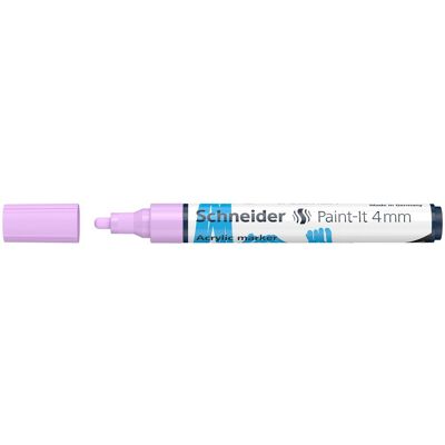 Schneider, Marqueur, Marqueur acrylique Paint-It 320 4mm violet pastel (1x) Schneider, Marqueur, Marqueur acrylique Paint-It 320 4mm violet pastel (1x)