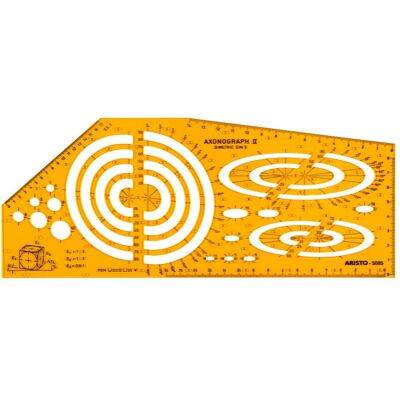 Aristo, Règle, Pochoir Axonograph (27 cm, Matières plastiques) Aristo, Règle, Pochoir Axonograph (27 cm, Matières plastiques)