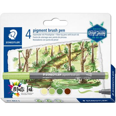Staedtler Écriture + dessin, Design Journey" Forest Colors Set 4-pièces détail (4x) Staedtler Écriture + dessin, Design Journey" Forest Colors Set 4-pièces détail (4x)