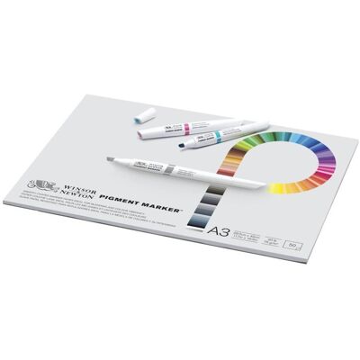 Winsor & Newton, Marqueur, Marqueur à pigments Pad 75G A3 50P (50x) Winsor & Newton, Marqueur, Marqueur à pigments Pad 75G A3 50P (50x)
