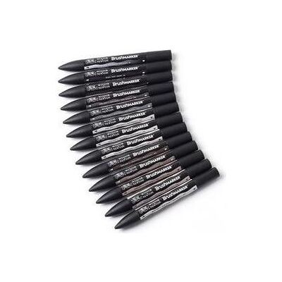 Winsor & Newton, Marqueur, Brushmarker 12 Greys (12x) Winsor & Newton, Marqueur, Brushmarker 12 Greys (12x)