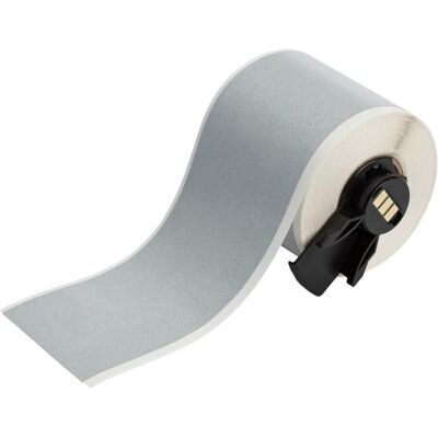 Brady, Rouleau d’étiquettes, M6C-2000-584-SL, ruban vinyle réfléchissant, argenté, brillant, 50,80 mm x 9,14 m, permanent (57.15 mm) Brady, Rouleau d’étiquettes, M6C-2000-584-SL, ruban vinyle réfléchissant, argenté, brillant, 50,80 mm x 9,14 m, permanent (57.15 mm)