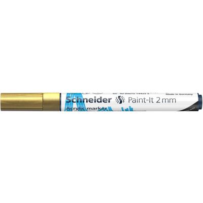 Schneider, Marqueur, Marqueur acrylique Paint-It 310 2mm or (1x) Schneider, Marqueur, Marqueur acrylique Paint-It 310 2mm or (1x)