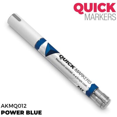 AK Interactive, Marqueur, - Quickmarker Power Blue AK Interactive, Marqueur, - Quickmarker Power Blue