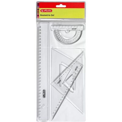 Herlitz 884601 Ensemble de géométrie transparent - Set de géométrie Herlitz 884601 Ensemble de géométrie transparent - Set de géométrie
