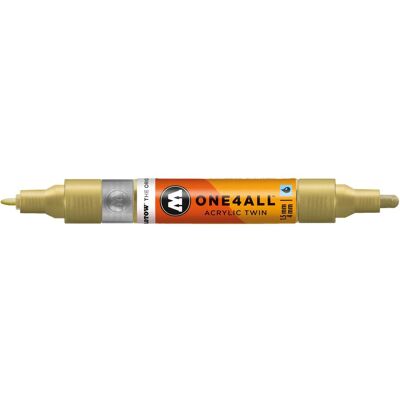 Molotow, Marqueur, Divers - Acrylic Twin Metallic Gold (1x) Molotow, Marqueur, Divers - Acrylic Twin Metallic Gold (1x)