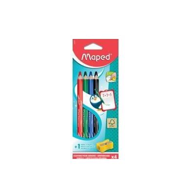 Maped, Marqueur, - Whiteboard-Marker MARKER'PEPS 100% FSC Holz x4 + Anspitzer (4x) Maped, Marqueur, - Whiteboard-Marker MARKER'PEPS 100% FSC Holz x4 + Anspitzer (4x)