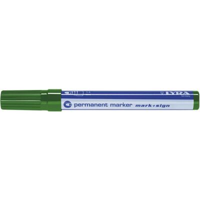 Lyra, Marqueur, Marqueur permanent 112 Largeur de trait 1-4 mm vert pointe ronde (10x) Lyra, Marqueur, Marqueur permanent 112 Largeur de trait 1-4 mm vert pointe ronde (10x)