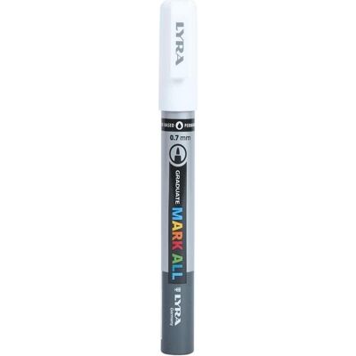 Lyra, Marqueur, Mark All 0.7 mm White (1x) Lyra, Marqueur, Mark All 0.7 mm White (1x)