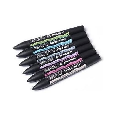 Winsor & Newton, Marqueur, Brushmarker 6 Pastel Tones (6x) Winsor & Newton, Marqueur, Brushmarker 6 Pastel Tones (6x)