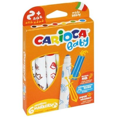 Carioca, Marqueur, Maxi Baby Marker 6 Farben (6x) Carioca, Marqueur, Maxi Baby Marker 6 Farben (6x)