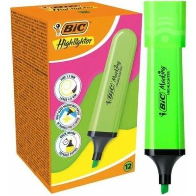 Bic, Marqueur, Textmarker neongrün (12 Stk) (12x) Bic, Marqueur, Textmarker neongrün (12 Stk) (12x)