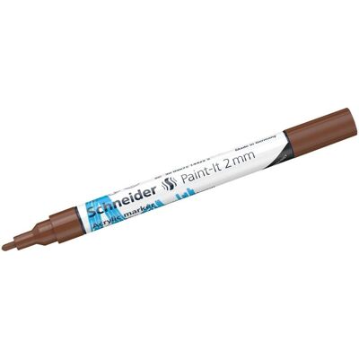 Schneider, Marqueur, Marqueur acrylique Paint-It 310 2mm brun (1x) Schneider, Marqueur, Marqueur acrylique Paint-It 310 2mm brun (1x)